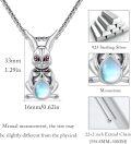 wholesale 925 Sterling Silver Rabbit Moonstone Pendant Necklace for Women Men Punk Gothic Hip Hop Rock s-0-4