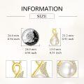 wholesale 925 Sterling Silver Pearl Swan Pendant Necklace Gold Plated Chain s for Women-0-4