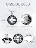 wholesale 925 Sterling Silver Tennis Ball Star Pendant Necklace Cross Charm Never Give Up Inspirational Gift-0-16