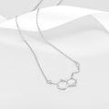 wholesale 925 Sterling Silver Dopamine Molecule Necklace-0-4