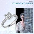 TOUPOP Sterling Silver 1 Carat Moissanite Round Cut Diamond Ring-0-3