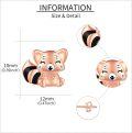 wholesale 925 Sterling Silver Red Panda Stud Earrings Cute Animal Jewelry for Women Birthday Gifts-0-2