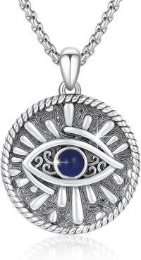 wholesale 925 Sterling Silver Blue Evil Eye Pendant  - 3D Design Protection Jewelry for Men Women-Any Style