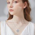 wholesale 925 Sterling Silver Celtic Compass Necklace With Moonstone And Cz-0-5