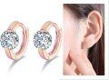 wholesale  10K Yellow Gold Moissanite Hoop Earrings, 14mm 2CT D Color Flawless, Hypoallergenic Gift for Women-0-3