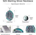 wholesale 925 Sterling Silver Egyptian God Anubis Medallion Pendant Necklaces with Abalone Shell Inlay Gifts for Men and Women-0-3