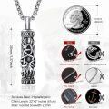 wholesale 925 Sterling Silver Viking Norse Urn Cremation Pendant with Valknut and Tree of Life Odin Amulet Ash Keepsake Jewelry for Men & Women -0-3