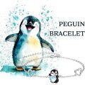 wholesale 925 Sterling Silver Penguin Heart Bracelet for Women Daughter Her Adjustable s-0-5