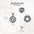 wholesale 925 Sterling Silver Pentagram Supernatural Protection Pendant Necklaces for Women and Men-0-3