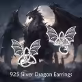 wholesale 925 Sterling Silver Dragon Studs Gothic Style Halloween Jewelry for Women-0-5