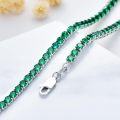 wholesale Sterling Silver Cubic Zirconia Simulated Diamond Tennis Necklace 14 26 -0-2