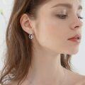 wholesale 925 Sterling Silver Heart-Shaped Bird Leverback Earrings-0-3