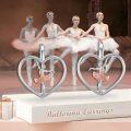 wholesale 925 Sterling Silver Heart Ballerina Dancer Stud Earrings with Rose Gold Accents-0-5