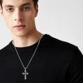 wholesale 925 Sterling Silver Celtic Knot Cross Crucifix Pendant Necklace  for Men & Women-0-2