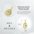 wholesale 925 Sterling Silver Heart Pendant Necklace Wholesale Gold Plated-0-15