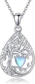 wholesale  Sterling Silver Gemstone Tree of Life Necklace for Women -0-0