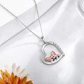 wholesale 925 Sterling Silver Heart-Shaped Love You Forever Corgi Pendant Necklace s for Women Dog Lovers-0-1