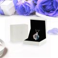 wholesale TOUPOP Christmas Gifts Necklace For Women Rose Necklace With Butterfly U Initial Necklace 925 Sterling Silver With U Letter Blue Crystal Birthday Gifts For Her Mom Wife Girlfriend, 20*20 Inch -0-4