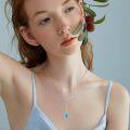 wholesale 925 Sterling Silver Turquoise Branch Lariat Necklace s for Women-0-2