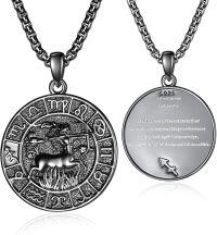 wholesale 925 Sterling Silver Sagittarius Zodiac Sign Pendant Necklaces for Men Women Astrology s-Sagittarius Black-Sagittarius-Black