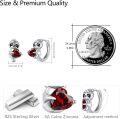 wholesale 925 Sterling Silver Red Heart Sloth Huggie Hoop Earrings for Women and Teenage Girls-0-2