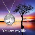 wholesale 925 Sterling Silver Tree Of Life Pendant With Mother Of Pearl Inlay-0-4