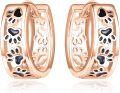 wholesale  Sterling Silver Paw Print Huggie Earrings for Women Pet Lover Gift -0-0