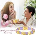 wholesale 18kt Gold Plated Sterling Silver Jade Bracelet for Women Fine Jewelry Gift-0-7