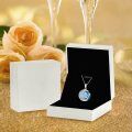 wholesale 925 Sterling Silver Constellation Pendant Necklace Blue Opal Star Moon For Women-0-6