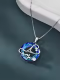 TOUPOP Sterling Silver Crystal Stethoscope Necklace for Nurse-0-3