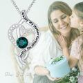 TOUPOP Sterling Silver Heart Pendant Necklace, Always My Mother Forever My Friend-0-1