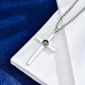wholesale 925 Sterling Silver Teardrop Crystal Cross Projection Necklace for Women and Men Personalized Photo Pendant Elegant s-0-2