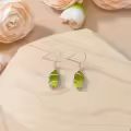 TOUPOP Sterling Silver Gemstone Hexagon Drop Dangle Earrings for Women-0-4