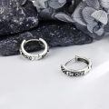 wholesale 925 Sterling Silver Skull & Celtic Knot Huggie Hoop Earrings for Men/Women-0-3