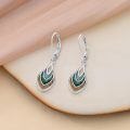 wholesale 925 Sterling Silver Multi-Color Stone Drop Earrings with Leverback Hooks-0-1