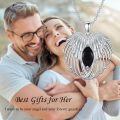TOUPOP Sterling Silver Birthstone Angel Wings Necklace Pendant Jewelry-0-5