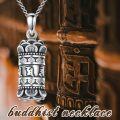 wholesale S925 Sterling Silver & Tibetan Buddhism Lotus Ash Pendant Necklace for Ashes, Memorial Jewelry-0-4