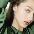 wholesale 925 Sterling Silver Teardrop Abalone Earrings With Celtic Knot Design-0-4