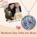 wholesale TOUPOP Christmas Gifts For Mom Tree Of Life Mother Necklace 925 Sterling Silver Mother And Daughter/son Jewelry Birthday Gifts For Women Grandma Wife -0-3