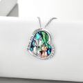 wholesale 925 Sterling Silver Abalone Shell Fox Origami Locket Necklace for Women Wife Mom Gift-0-3