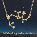 wholesale 14K Gold Star Constellation Necklace for Women - 36cm Chain Length-0-5