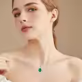 TOUPOP 925 Sterling Silver Teardrop Birthstone Necklace Infinity Love Jewelry Gift-0-1