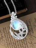 wholesale 925 Sterling Silver Starfish Moonstone Pendant Necklace Sea Life s for Women and Girls-0-3