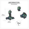 wholesale 925 Sterling Silver Thor Hammer Pendant Necklace Abalone Shell Tree Of Life Gun Black Plated-0-3