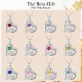 wholesale TOUPOP Mom Gifts Mother Daughter Necklace Sterling Silver Mom Necklaces For Women Gifts From Daughter Jewelry For Mom Birthday Mothers Day -0-3