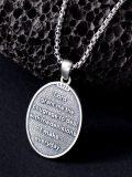 wholesale 925 Sterling Silver Saint Jude Thaddeus Prayer Medal Pendant Necklace  for Women and Men-0-4