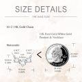 wholesale 14k Three Stone Lab Diamond Necklace Wholesale With Elegant Chain-0-7