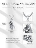 wholesale 925 Sterling Silver &  Jesus Carrying the Cross Pendant Necklaces for Men/Women-0-1