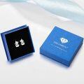 wholesale 925 Sterling Silver Cat Stud Earrings with Moon Heart for Women-0-5