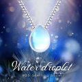 wholesale 925 Sterling Silver Teardrop Moonstone & Opal Cremation Keepsake Jewelry Box Pendant Necklace for Ashes Memorial Gift-0-5